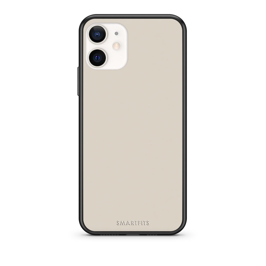 Θήκη iPhone 12 Mini Ivory Beige από τη Smartfits με σχέδιο στο πίσω μέρος και μαύρο περίβλημα | iPhone 12 Mini Ivory Beige case with colorful back and black bezels