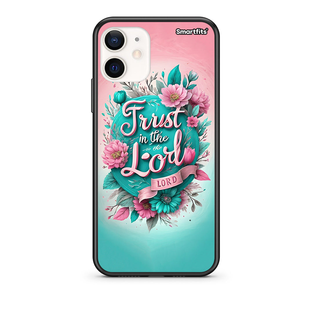 Θήκη iPhone 12 Mini Lord Trust από τη Smartfits με σχέδιο στο πίσω μέρος και μαύρο περίβλημα | iPhone 12 Mini Lord Trust case with colorful back and black bezels