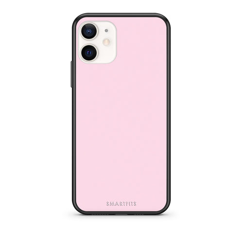 Θήκη iPhone 12 Mini Pale Pink από τη Smartfits με σχέδιο στο πίσω μέρος και μαύρο περίβλημα | iPhone 12 Mini Pale Pink case with colorful back and black bezels