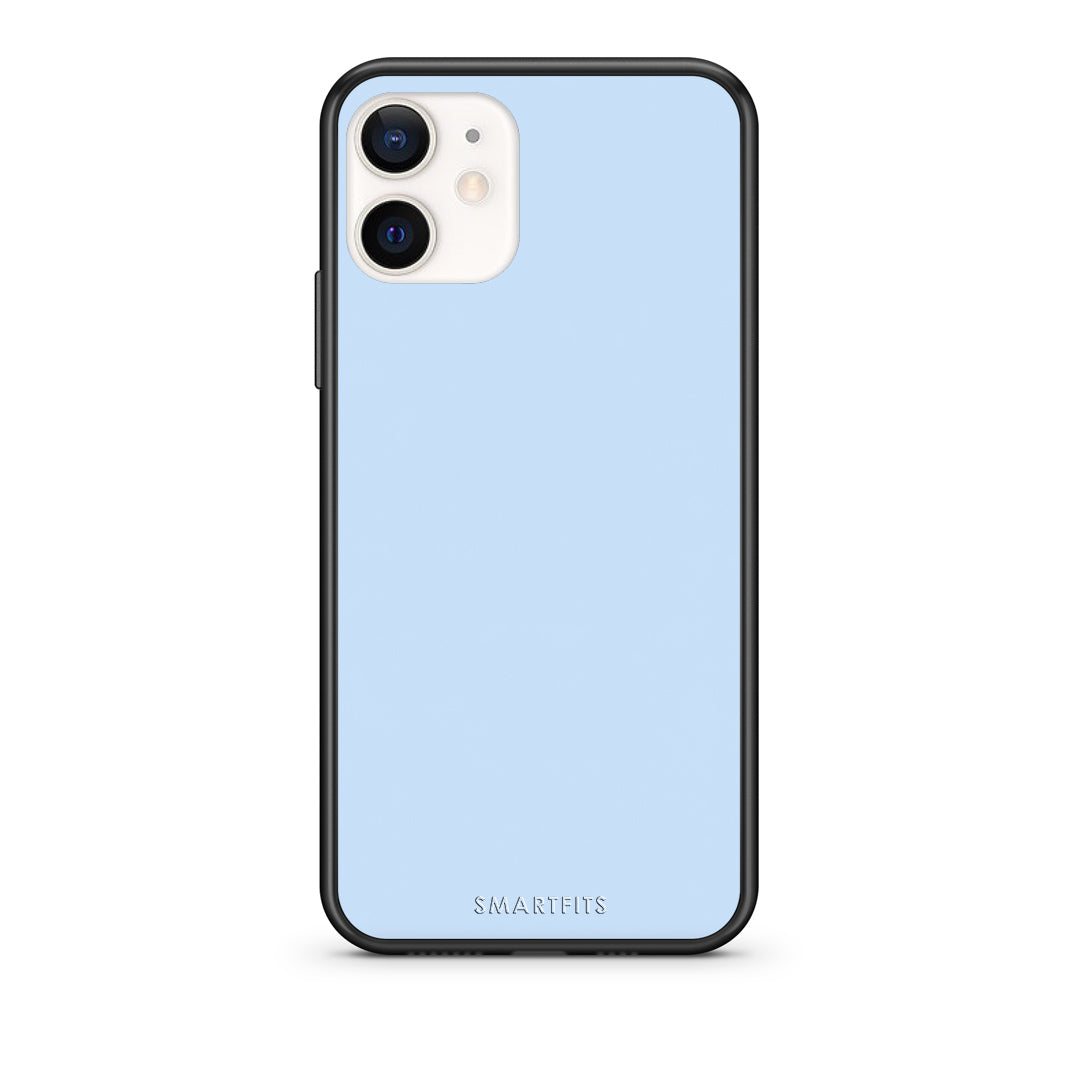 Θήκη iPhone 12 Mini Powder Blue από τη Smartfits με σχέδιο στο πίσω μέρος και μαύρο περίβλημα | iPhone 12 Mini Powder Blue case with colorful back and black bezels