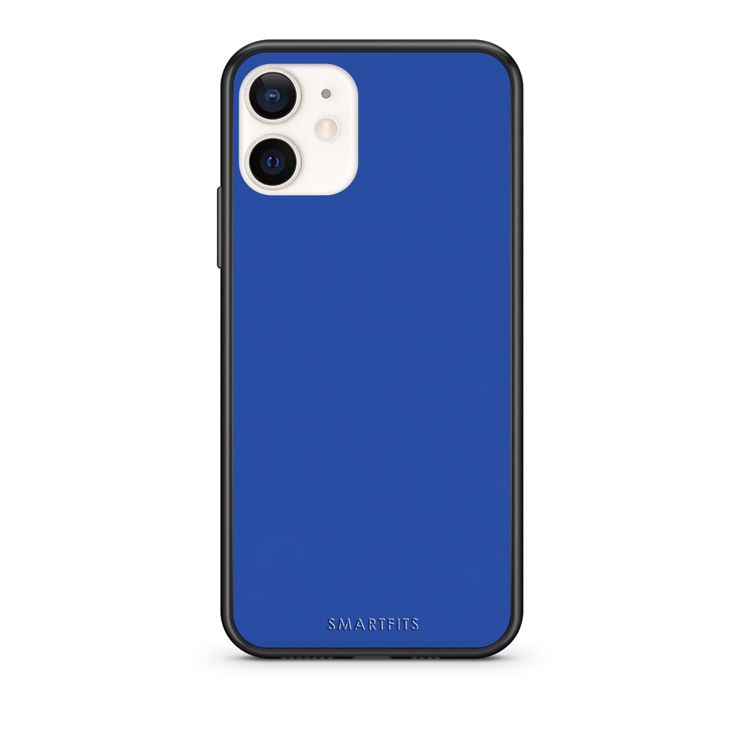 Θήκη iPhone 12 Mini Royal Blue από τη Smartfits με σχέδιο στο πίσω μέρος και μαύρο περίβλημα | iPhone 12 Mini Royal Blue case with colorful back and black bezels