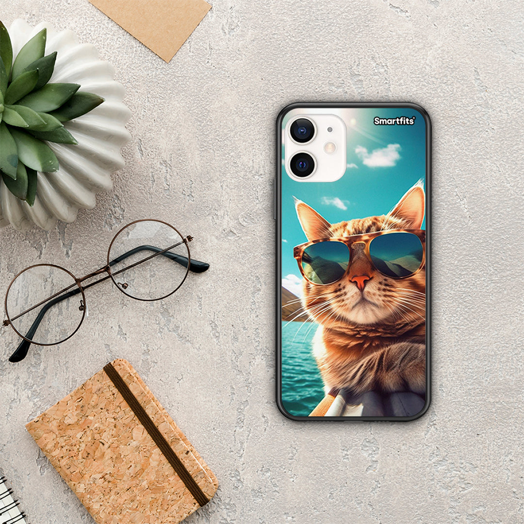 Summer Cat - iPhone 12 Mini θήκη