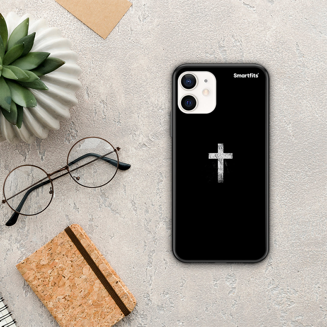 White Cross - iPhone 12 Mini θήκη