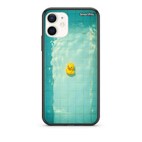 Thumbnail for Θήκη iPhone 12 Mini Yellow Duck από τη Smartfits με σχέδιο στο πίσω μέρος και μαύρο περίβλημα | iPhone 12 Mini Yellow Duck case with colorful back and black bezels