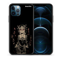 Thumbnail for Θήκη iPhone 12 Pro Max Anime Girl από τη Smartfits με σχέδιο στο πίσω μέρος και μαύρο περίβλημα | iPhone 12 Pro Max Anime Girl case with colorful back and black bezels