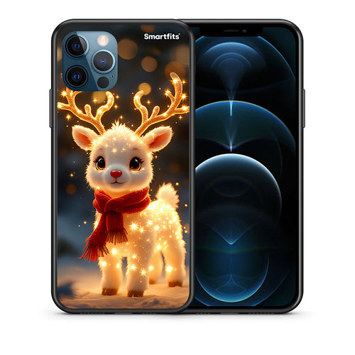 Θήκη iPhone 12 Pro Max Christmas Cutie από τη Smartfits με σχέδιο στο πίσω μέρος και μαύρο περίβλημα | iPhone 12 Pro Max Christmas Cutie case with colorful back and black bezels