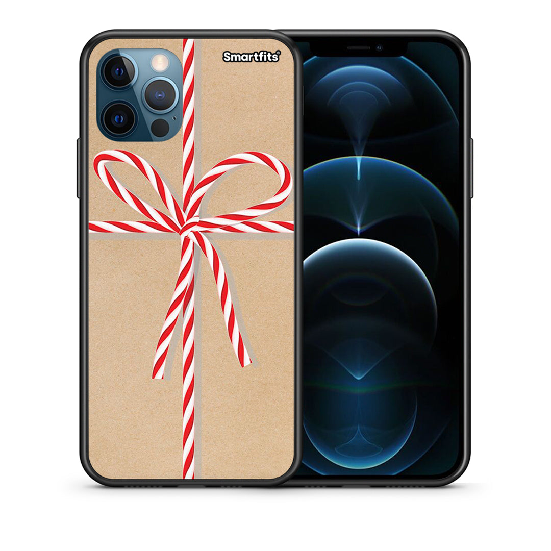 Θήκη iPhone 12 Pro Max Christmas Gift από τη Smartfits με σχέδιο στο πίσω μέρος και μαύρο περίβλημα | iPhone 12 Pro Max Christmas Gift case with colorful back and black bezels