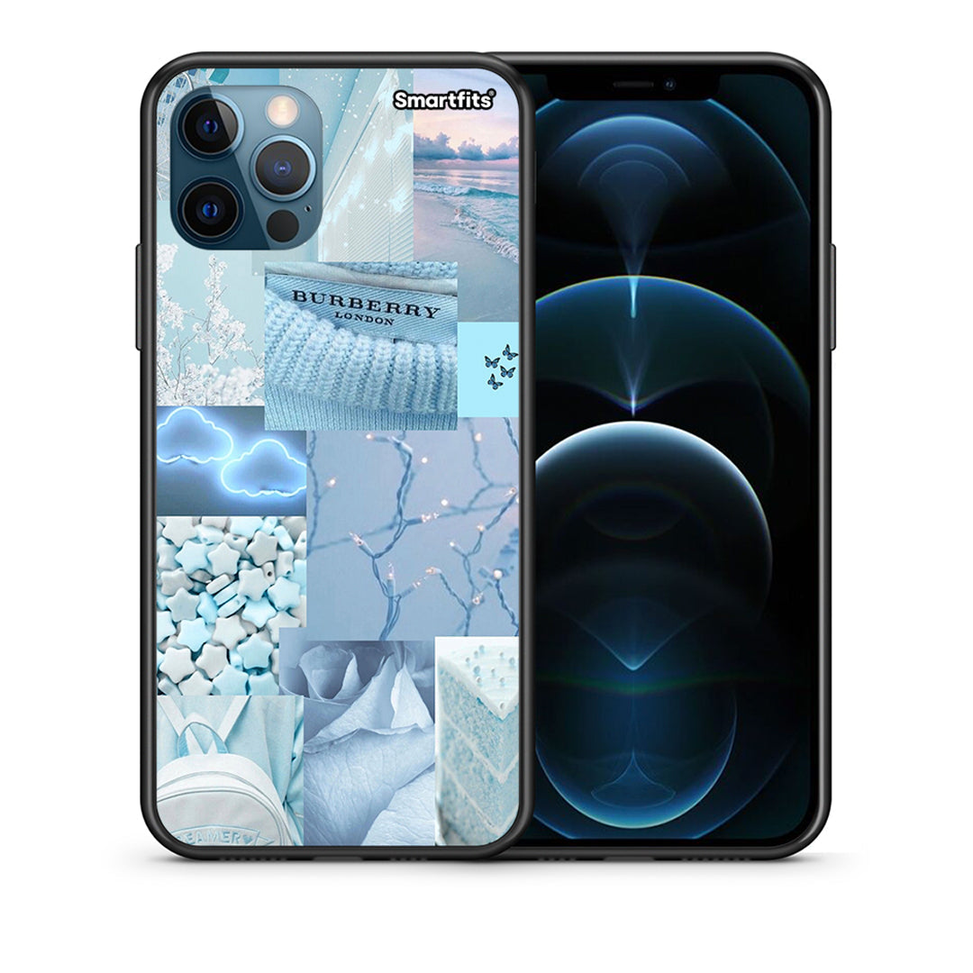 Θήκη iPhone 12 Pro Max Ciel Aesthetic Collage από τη Smartfits με σχέδιο στο πίσω μέρος και μαύρο περίβλημα | iPhone 12 Pro Max Ciel Aesthetic Collage case with colorful back and black bezels