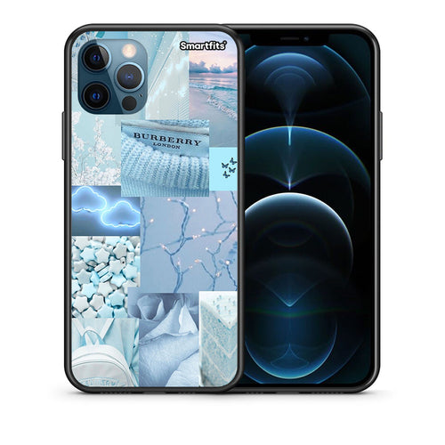 Θήκη iPhone 12 Pro Max Ciel Aesthetic Collage από τη Smartfits με σχέδιο στο πίσω μέρος και μαύρο περίβλημα | iPhone 12 Pro Max Ciel Aesthetic Collage case with colorful back and black bezels