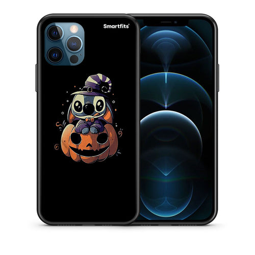 Θήκη iPhone 12 Pro Max Halloween Stitch από τη Smartfits με σχέδιο στο πίσω μέρος και μαύρο περίβλημα | iPhone 12 Pro Max Halloween Stitch case with colorful back and black bezels