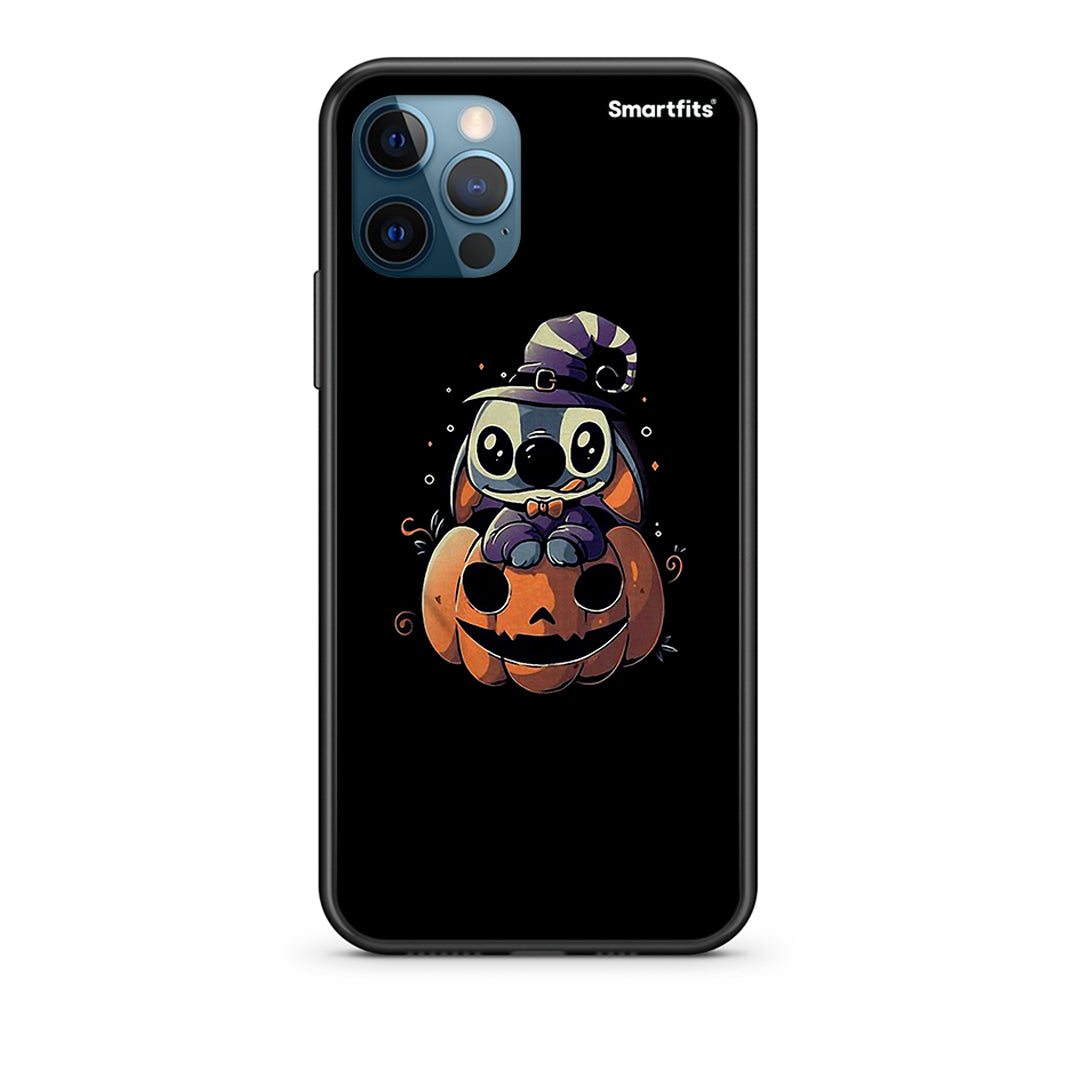 iPhone 12 Pro Max Halloween Stitch Θήκη από τη Smartfits με σχέδιο στο πίσω μέρος και μαύρο περίβλημα | Smartphone case with colorful back and black bezels by Smartfits
