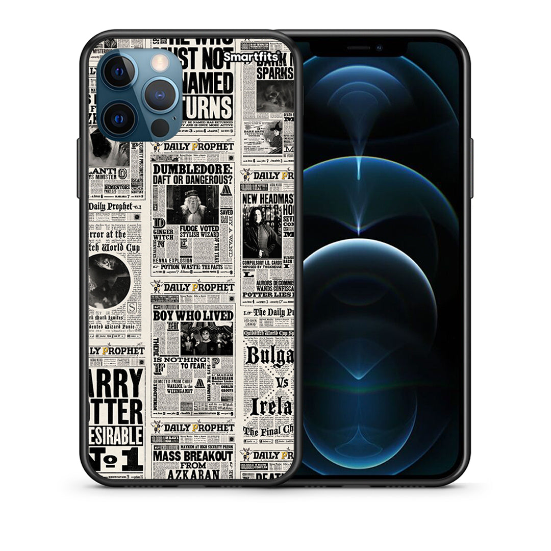 Θήκη iPhone 12 Pro Max Harry Paper από τη Smartfits με σχέδιο στο πίσω μέρος και μαύρο περίβλημα | iPhone 12 Pro Max Harry Paper case with colorful back and black bezels