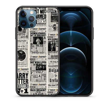 Θήκη iPhone 12 Pro Max Harry Paper από τη Smartfits με σχέδιο στο πίσω μέρος και μαύρο περίβλημα | iPhone 12 Pro Max Harry Paper case with colorful back and black bezels