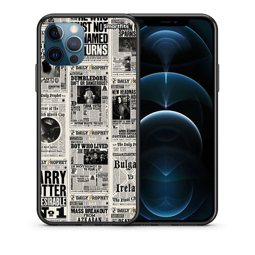 Θήκη iPhone 12 Pro Max Harry Paper από τη Smartfits με σχέδιο στο πίσω μέρος και μαύρο περίβλημα | iPhone 12 Pro Max Harry Paper case with colorful back and black bezels
