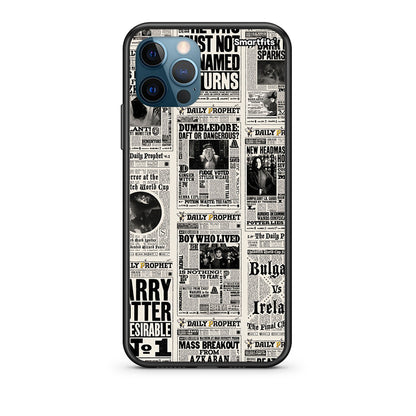 iPhone 12 Pro Max Harry Paper Θήκη από τη Smartfits με σχέδιο στο πίσω μέρος και μαύρο περίβλημα | Smartphone case with colorful back and black bezels by Smartfits