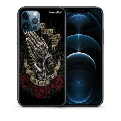 Θήκη iPhone 12 Pro Max Judge By God από τη Smartfits με σχέδιο στο πίσω μέρος και μαύρο περίβλημα | iPhone 12 Pro Max Judge By God case with colorful back and black bezels