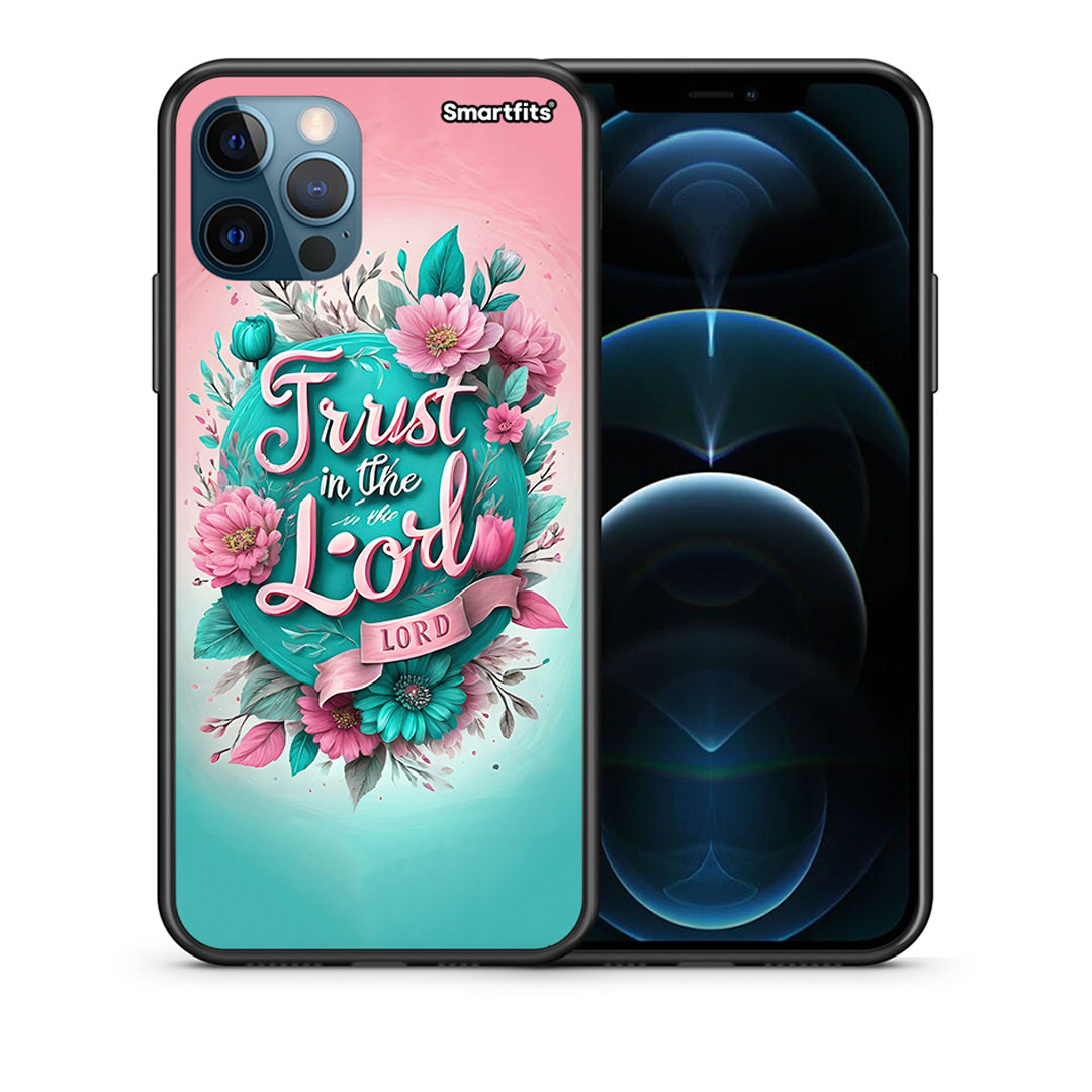 Θήκη iPhone 12 Pro Max Lord Trust από τη Smartfits με σχέδιο στο πίσω μέρος και μαύρο περίβλημα | iPhone 12 Pro Max Lord Trust case with colorful back and black bezels