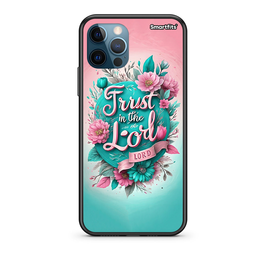 iPhone 12 Pro Max Lord Trust Θήκη από τη Smartfits με σχέδιο στο πίσω μέρος και μαύρο περίβλημα | Smartphone case with colorful back and black bezels by Smartfits