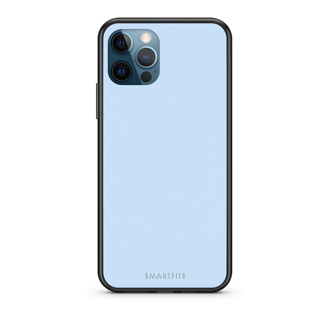 Θήκη iPhone 12 Pro Max Powder Blue από τη Smartfits με σχέδιο στο πίσω μέρος και μαύρο περίβλημα | iPhone 12 Pro Max Powder Blue case with colorful back and black bezels