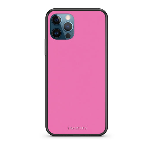 Θήκη iPhone 12 Pro Max Rose Pink από τη Smartfits με σχέδιο στο πίσω μέρος και μαύρο περίβλημα | iPhone 12 Pro Max Rose Pink case with colorful back and black bezels