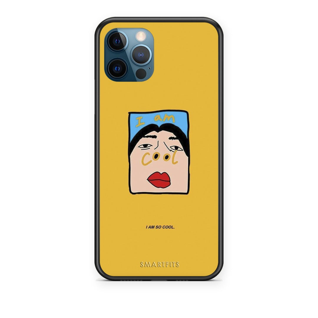 Θήκη iPhone 12 Pro Max So Cool από τη Smartfits με σχέδιο στο πίσω μέρος και μαύρο περίβλημα | iPhone 12 Pro Max So Cool case with colorful back and black bezels