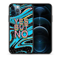 Thumbnail for Θήκη iPhone 12 Pro Max Yes But No από τη Smartfits με σχέδιο στο πίσω μέρος και μαύρο περίβλημα | iPhone 12 Pro Max Yes But No case with colorful back and black bezels