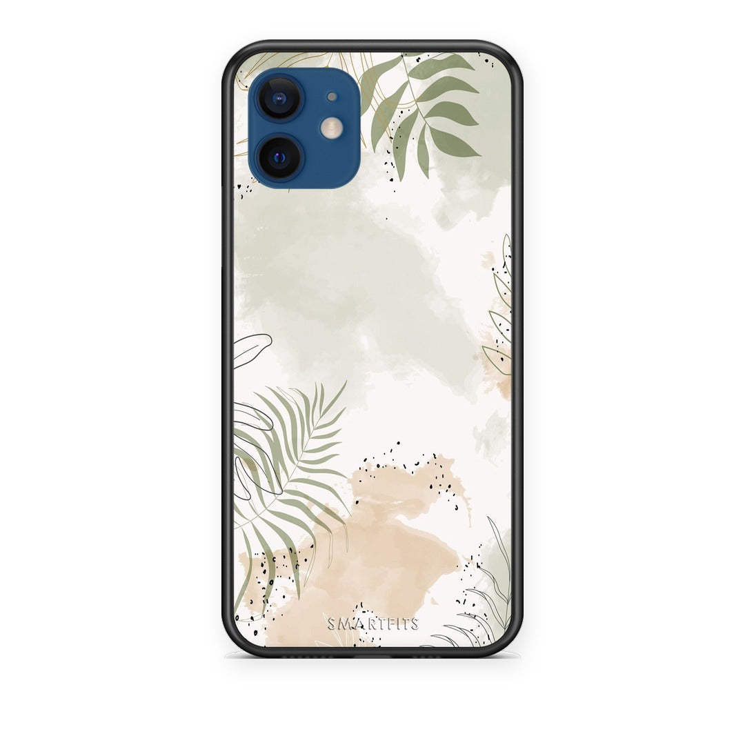 Θήκη iPhone 12 Nude Plants από τη Smartfits με σχέδιο στο πίσω μέρος και μαύρο περίβλημα | iPhone 12 Nude Plants case with colorful back and black bezels