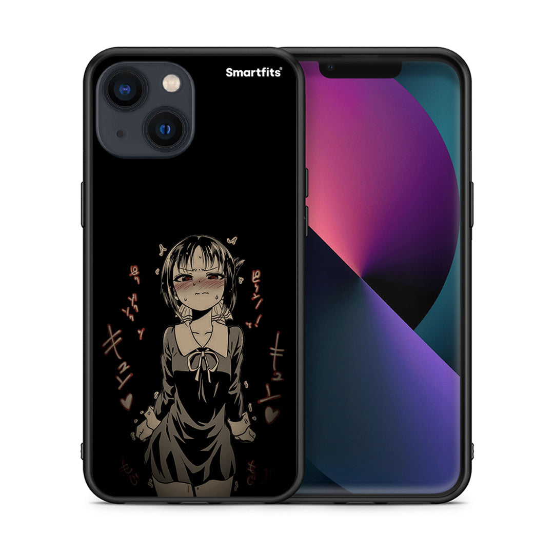 Θήκη iPhone 13 Mini Anime Girl από τη Smartfits με σχέδιο στο πίσω μέρος και μαύρο περίβλημα | iPhone 13 Mini Anime Girl case with colorful back and black bezels