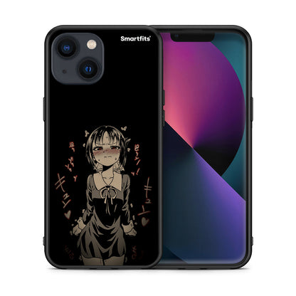Θήκη iPhone 13 Anime Girl από τη Smartfits με σχέδιο στο πίσω μέρος και μαύρο περίβλημα | iPhone 13 Anime Girl case with colorful back and black bezels