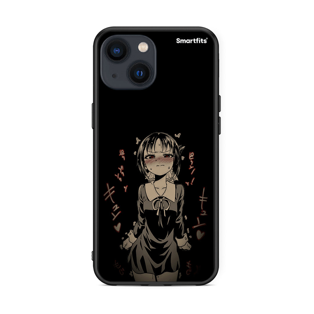 iPhone 13 Mini Anime Girl θήκη από τη Smartfits με σχέδιο στο πίσω μέρος και μαύρο περίβλημα | Smartphone case with colorful back and black bezels by Smartfits