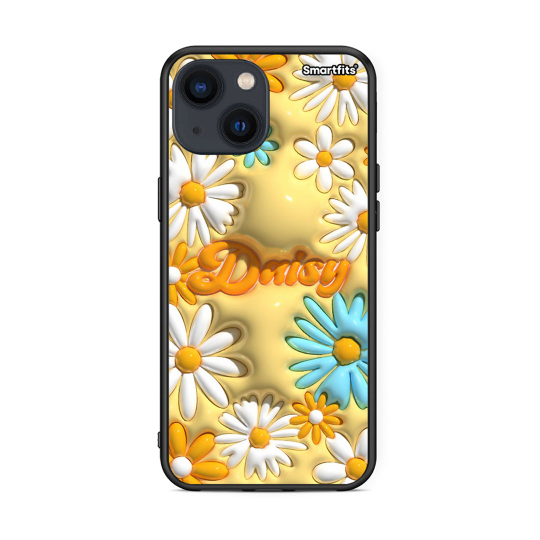 iPhone 13 Bubble Daisies θήκη από τη Smartfits με σχέδιο στο πίσω μέρος και μαύρο περίβλημα | Smartphone case with colorful back and black bezels by Smartfits