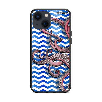 iPhone 13 Chevron Devilfish θήκη από τη Smartfits με σχέδιο στο πίσω μέρος και μαύρο περίβλημα | Smartphone case with colorful back and black bezels by Smartfits