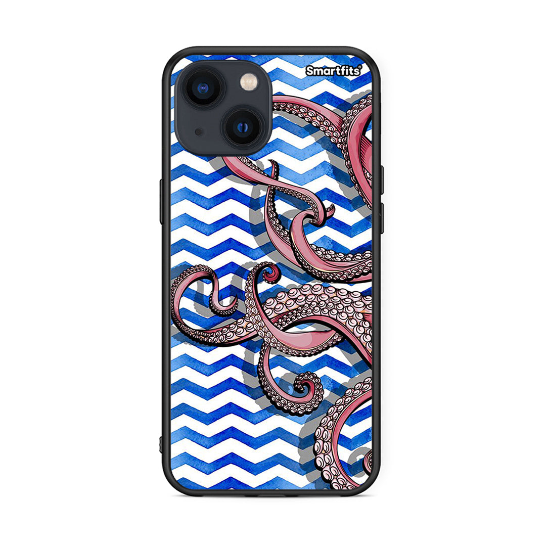 iPhone 13 Mini Chevron Devilfish θήκη από τη Smartfits με σχέδιο στο πίσω μέρος και μαύρο περίβλημα | Smartphone case with colorful back and black bezels by Smartfits