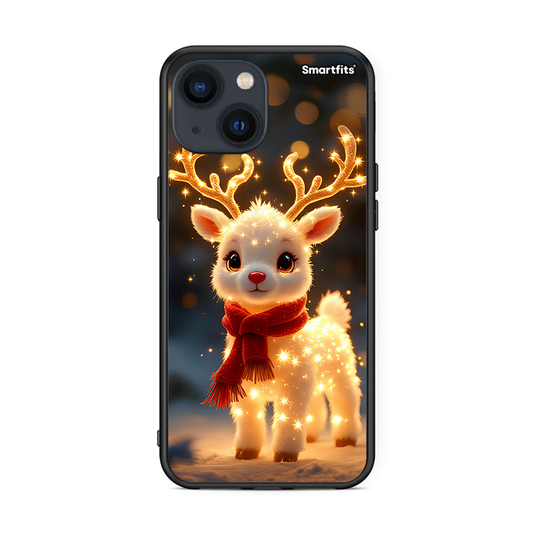 iPhone 13 Mini Christmas Cutie θήκη από τη Smartfits με σχέδιο στο πίσω μέρος και μαύρο περίβλημα | Smartphone case with colorful back and black bezels by Smartfits