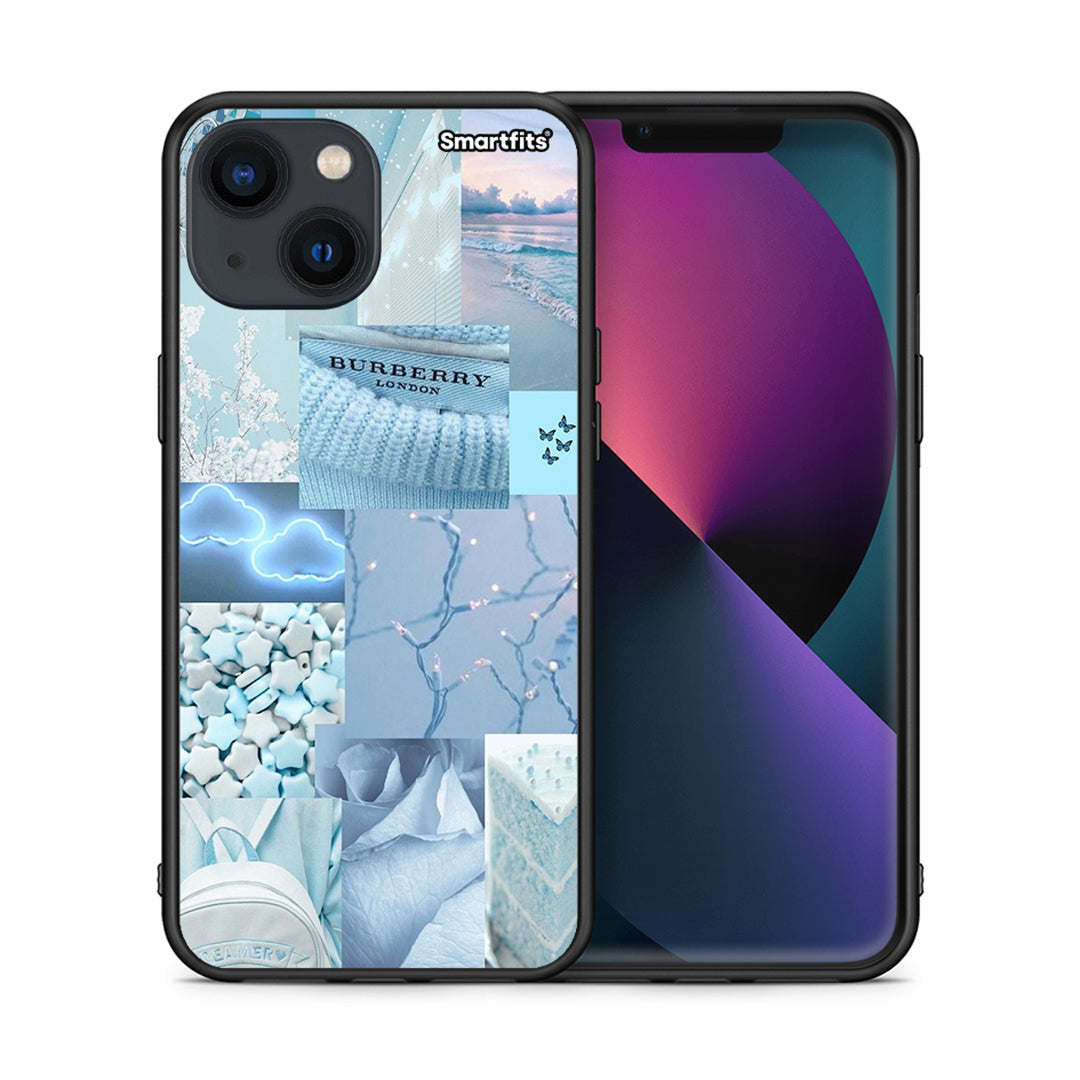Θήκη iPhone 13 Ciel Aesthetic Collage από τη Smartfits με σχέδιο στο πίσω μέρος και μαύρο περίβλημα | iPhone 13 Ciel Aesthetic Collage case with colorful back and black bezels