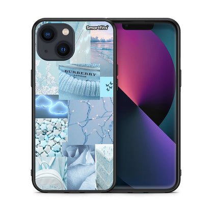 Θήκη iPhone 13 Ciel Aesthetic Collage από τη Smartfits με σχέδιο στο πίσω μέρος και μαύρο περίβλημα | iPhone 13 Ciel Aesthetic Collage case with colorful back and black bezels