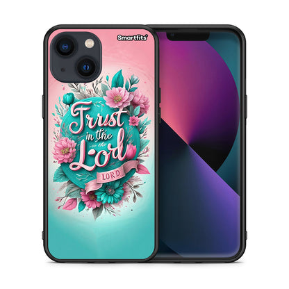 Θήκη iPhone 13 Lord Trust από τη Smartfits με σχέδιο στο πίσω μέρος και μαύρο περίβλημα | iPhone 13 Lord Trust case with colorful back and black bezels
