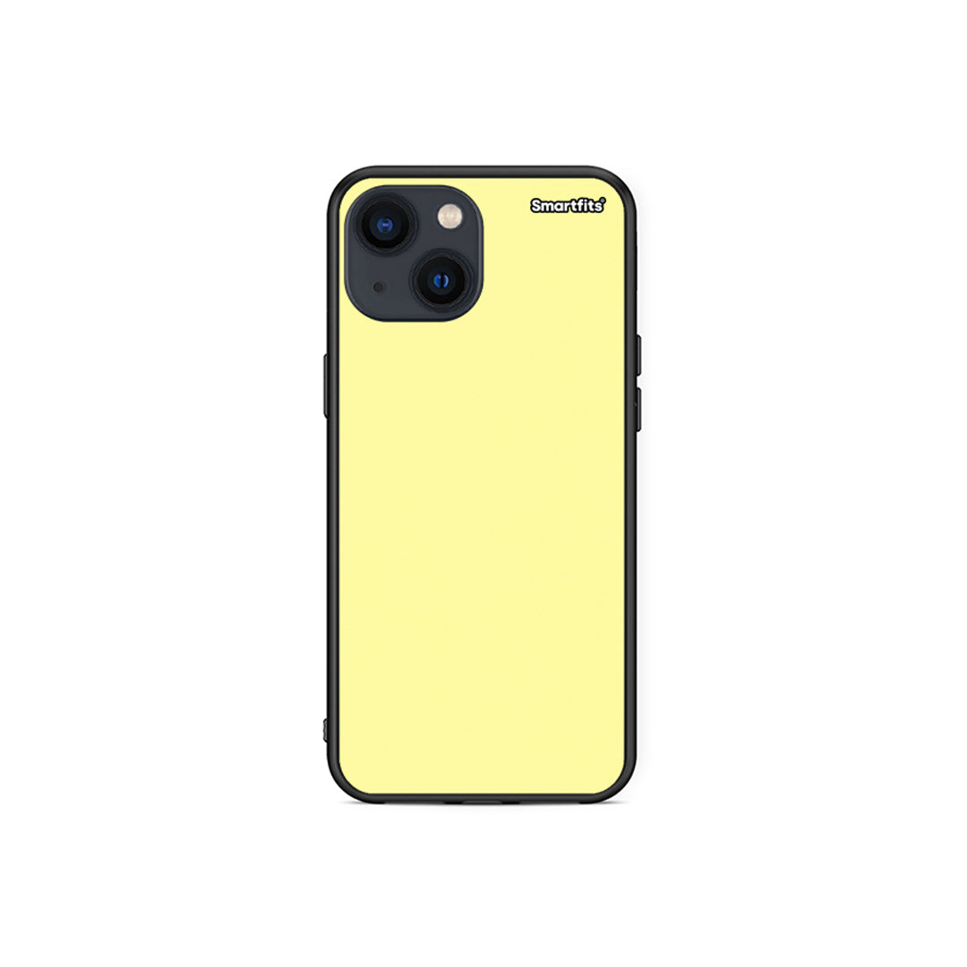 Θήκη iPhone 13 Mini Butter Yellow από τη Smartfits με σχέδιο στο πίσω μέρος και μαύρο περίβλημα | iPhone 13 Mini Butter Yellow case with colorful back and black bezels