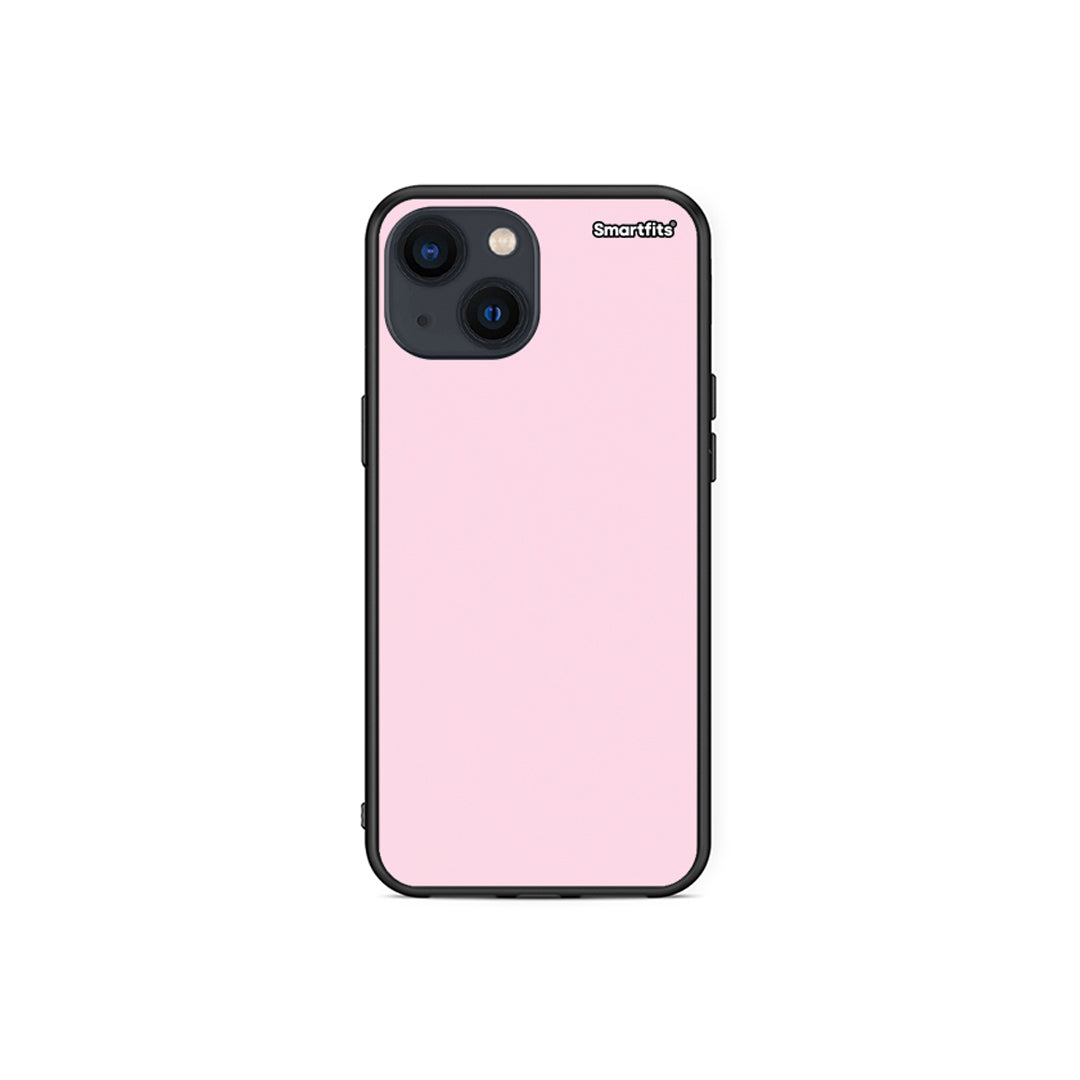 Θήκη iPhone 13 Mini Pale Pink από τη Smartfits με σχέδιο στο πίσω μέρος και μαύρο περίβλημα | iPhone 13 Mini Pale Pink case with colorful back and black bezels