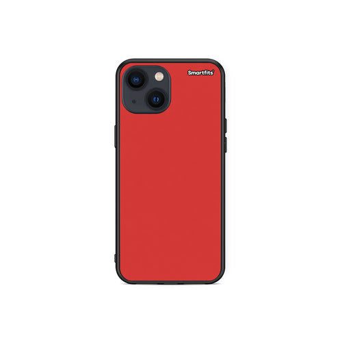 Θήκη iPhone 13 Mini Poppy Red από τη Smartfits με σχέδιο στο πίσω μέρος και μαύρο περίβλημα | iPhone 13 Mini Poppy Red case with colorful back and black bezels