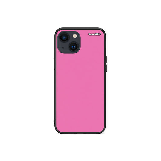 Θήκη iPhone 13 Mini Rose Pink από τη Smartfits με σχέδιο στο πίσω μέρος και μαύρο περίβλημα | iPhone 13 Mini Rose Pink case with colorful back and black bezels