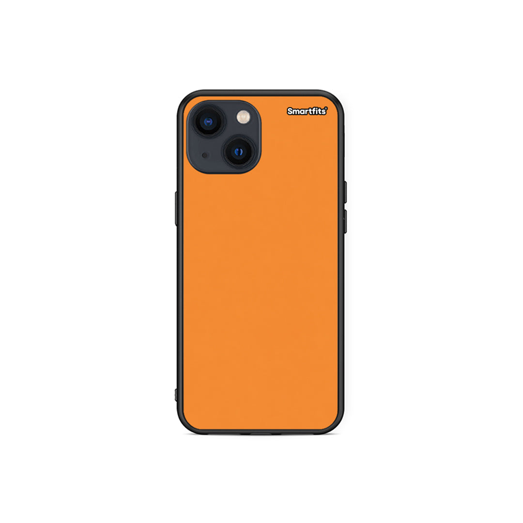 Θήκη iPhone 13 Mini Tangerine Orange από τη Smartfits με σχέδιο στο πίσω μέρος και μαύρο περίβλημα | iPhone 13 Mini Tangerine Orange case with colorful back and black bezels