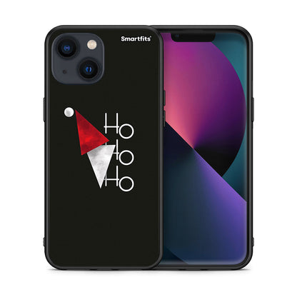 Θήκη iPhone 13 Mini Minimal Christmas από τη Smartfits με σχέδιο στο πίσω μέρος και μαύρο περίβλημα | iPhone 13 Mini Minimal Christmas case with colorful back and black bezels