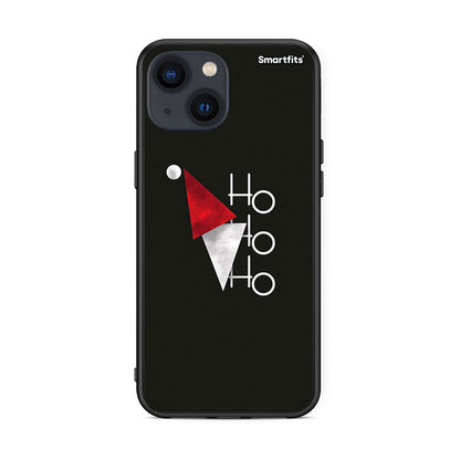 iPhone 13 Mini Minimal Christmas θήκη από τη Smartfits με σχέδιο στο πίσω μέρος και μαύρο περίβλημα | Smartphone case with colorful back and black bezels by Smartfits