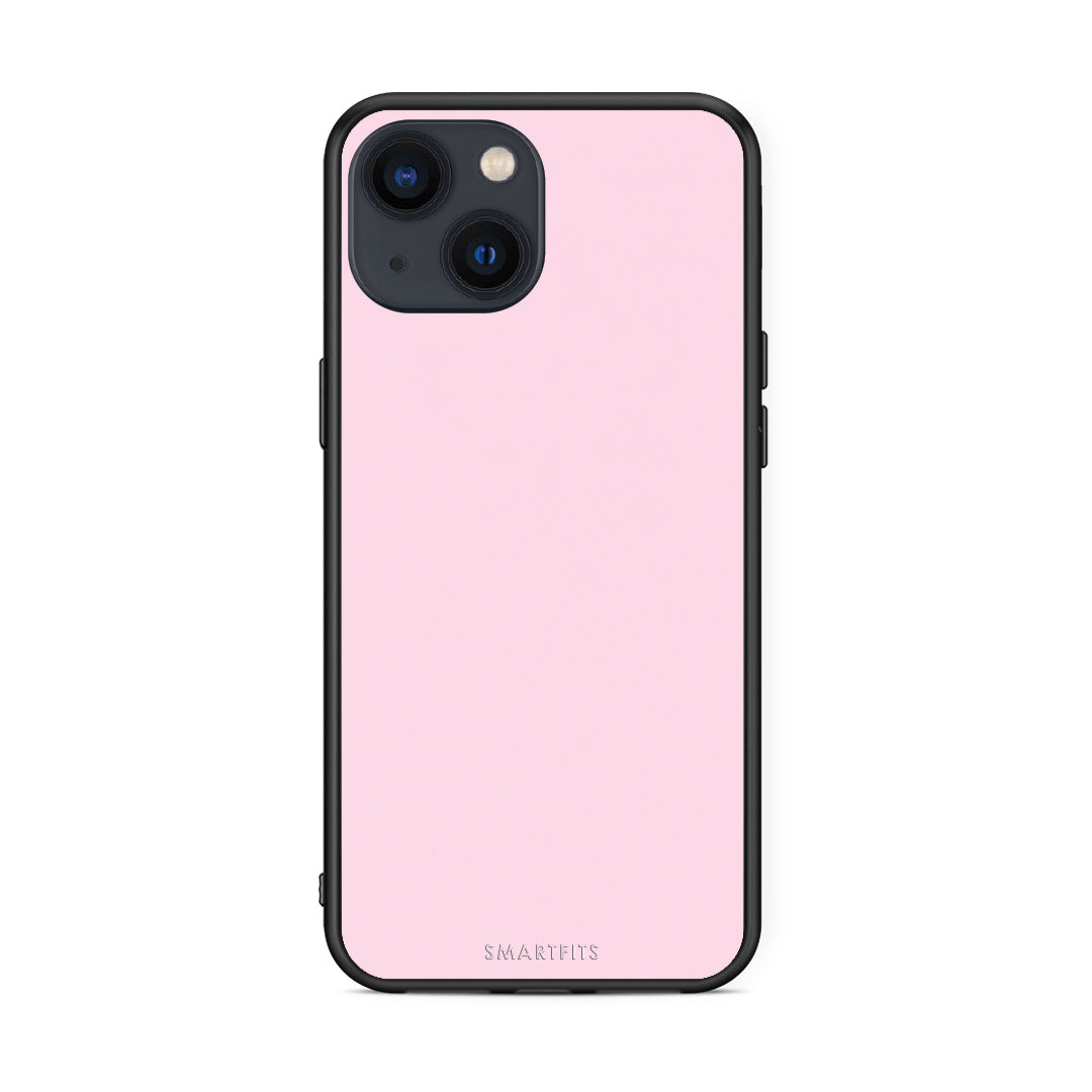Θήκη iPhone 13 Pale Pink από τη Smartfits με σχέδιο στο πίσω μέρος και μαύρο περίβλημα | iPhone 13 Pale Pink case with colorful back and black bezels