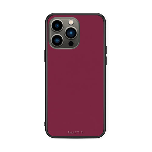 Θήκη iPhone 13 Pro Burgundy από τη Smartfits με σχέδιο στο πίσω μέρος και μαύρο περίβλημα | iPhone 13 Pro Burgundy case with colorful back and black bezels