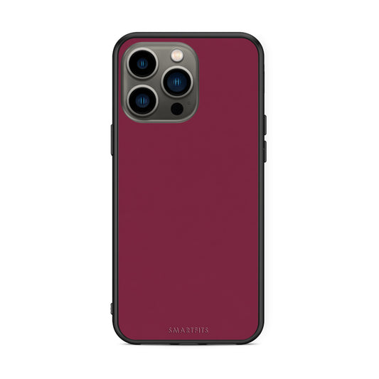 Θήκη iPhone 13 Pro Burgundy από τη Smartfits με σχέδιο στο πίσω μέρος και μαύρο περίβλημα | iPhone 13 Pro Burgundy case with colorful back and black bezels