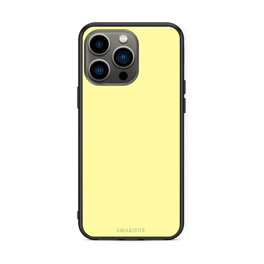 Θήκη iPhone 13 Pro Butter Yellow από τη Smartfits με σχέδιο στο πίσω μέρος και μαύρο περίβλημα | iPhone 13 Pro Butter Yellow case with colorful back and black bezels