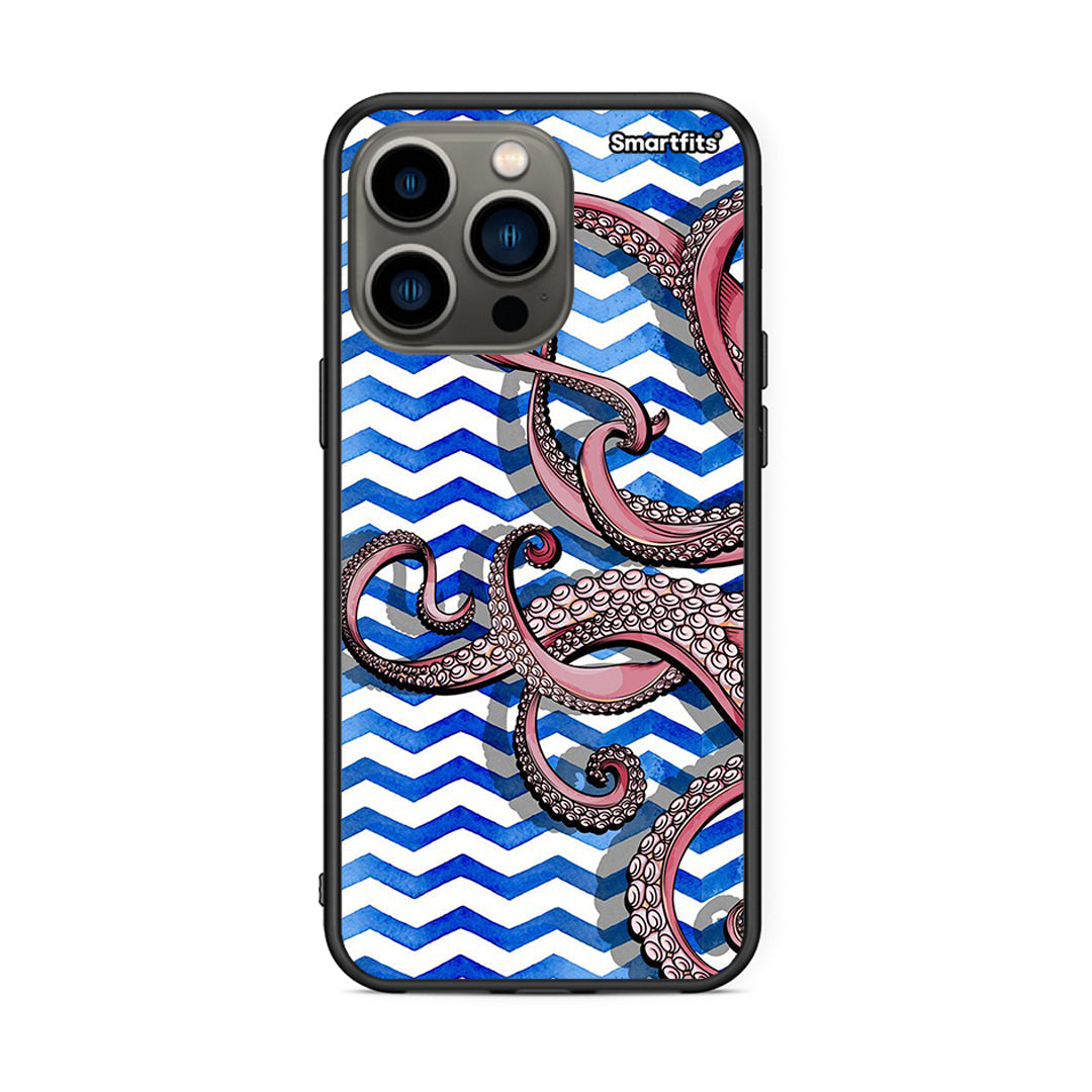 iPhone 13 Pro Chevron Devilfish θήκη από τη Smartfits με σχέδιο στο πίσω μέρος και μαύρο περίβλημα | Smartphone case with colorful back and black bezels by Smartfits