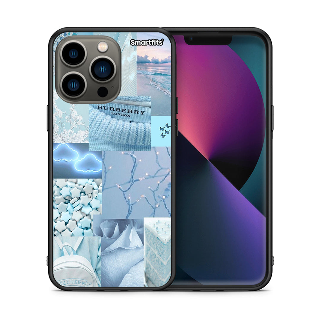 Θήκη iPhone 13 Pro Ciel Aesthetic Collage από τη Smartfits με σχέδιο στο πίσω μέρος και μαύρο περίβλημα | iPhone 13 Pro Ciel Aesthetic Collage case with colorful back and black bezels